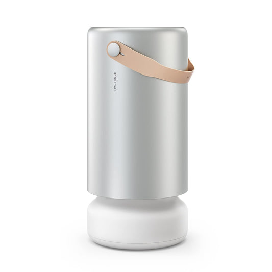 Molekule Air Pro Air Purifier for Large Rooms up to 1000sq. ft. with PECO Technology, Compatible with Alexa, Eliminates Smoke, Mold, Bacteria & Other Pollutants for Clean Air – Silver